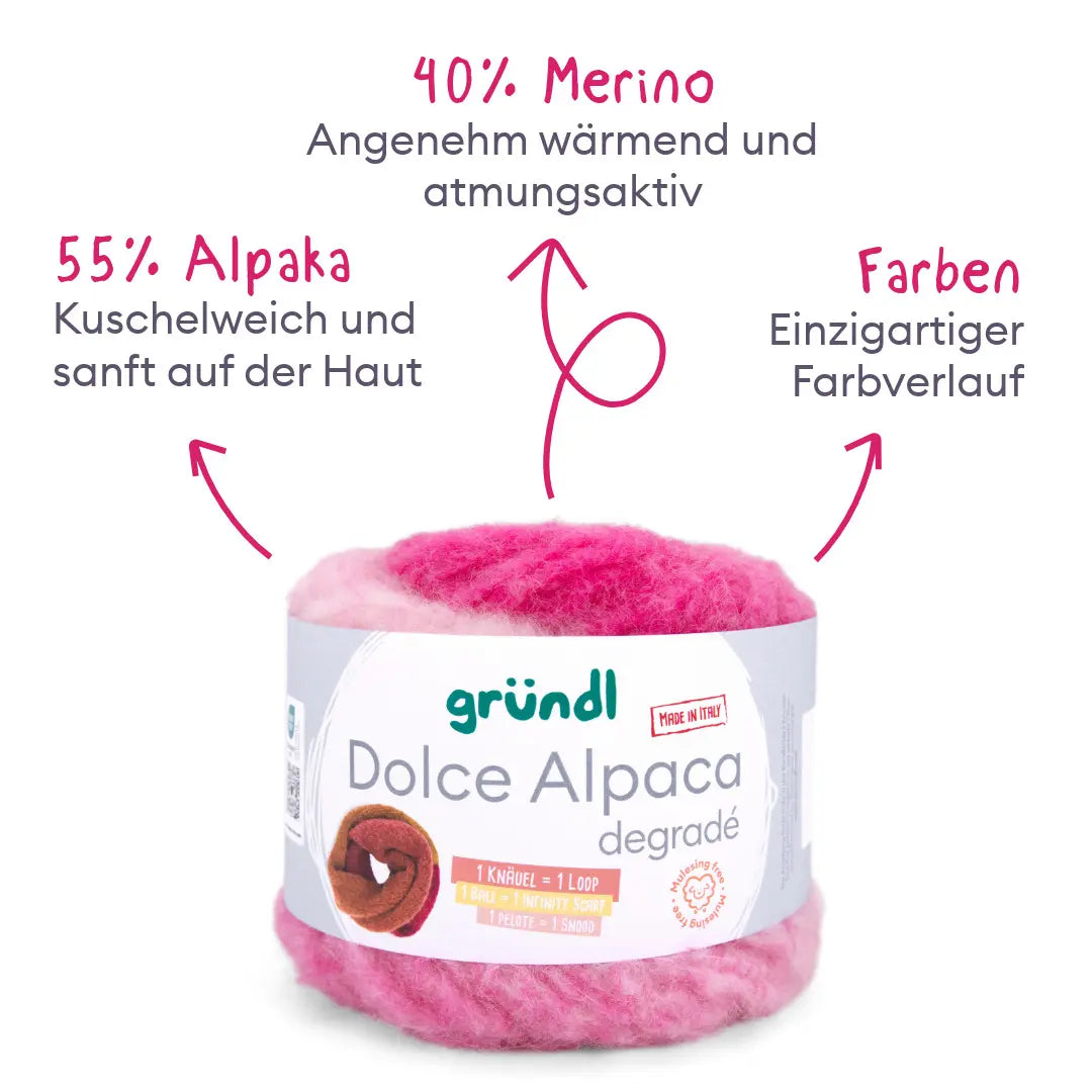 Strickset XXL-Schal Alpaca-Merino