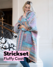 Strickset Fluffy Coat