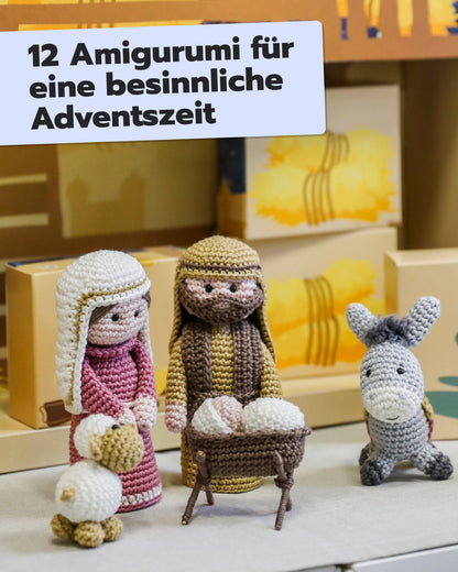Häkel-Adventskalender Krippe