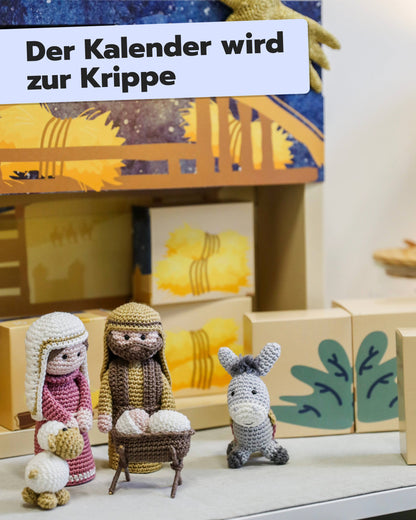 Häkel-Adventskalender Krippe