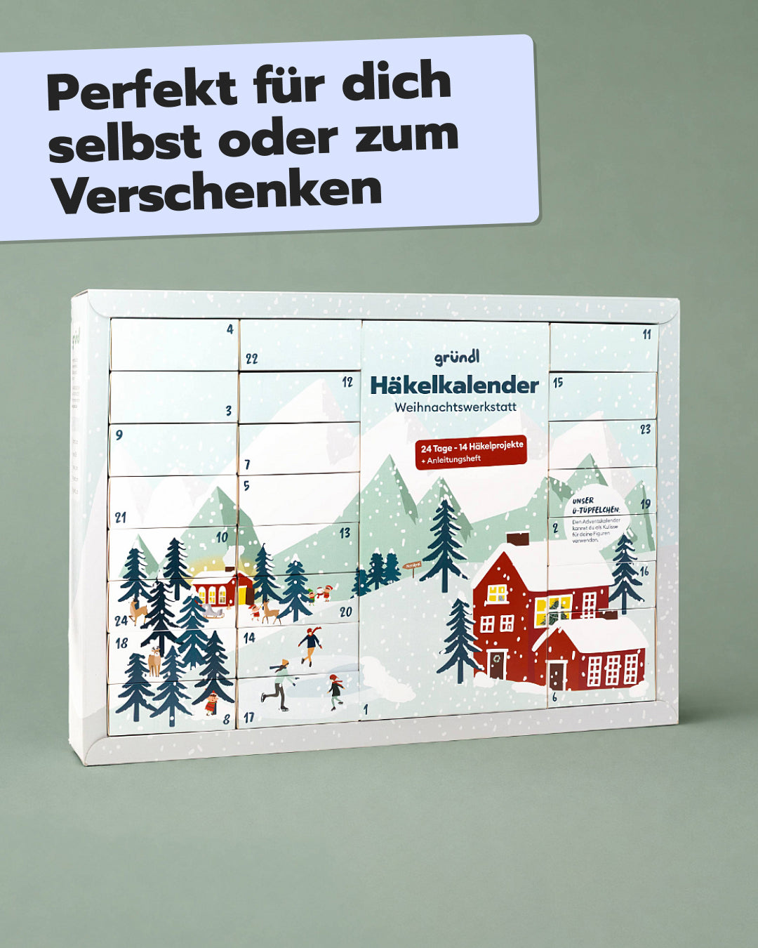 Häkel-Adventskalender Weihnachtswerkstatt