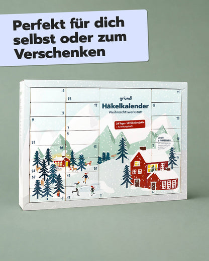 Häkel-Adventskalender Weihnachtswerkstatt