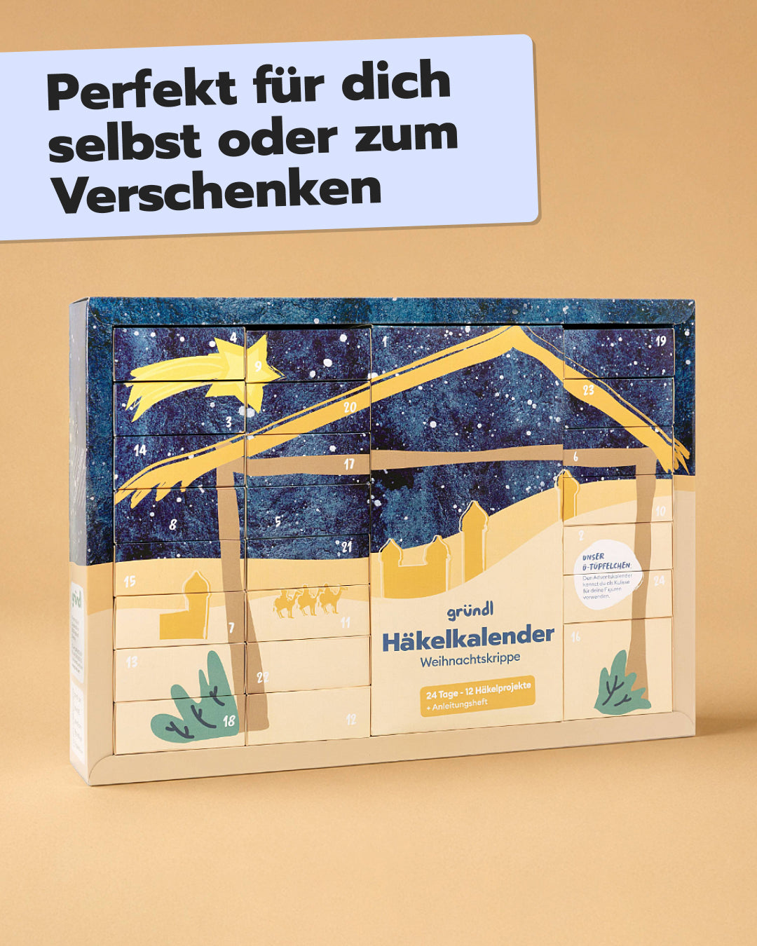 Häkel-Adventskalender Krippe