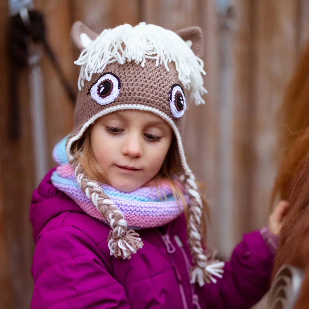 Crochet kit animal hat cute pony
