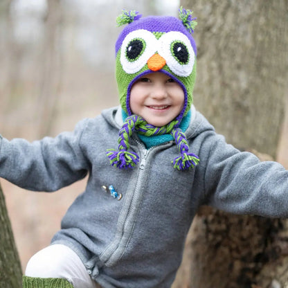 Crochet kit animal hat wise owl