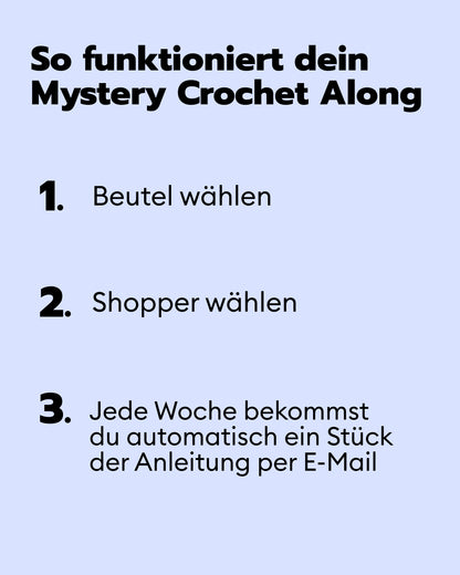 Crochet Set Shopper and Pouch Mystery Crochet Along