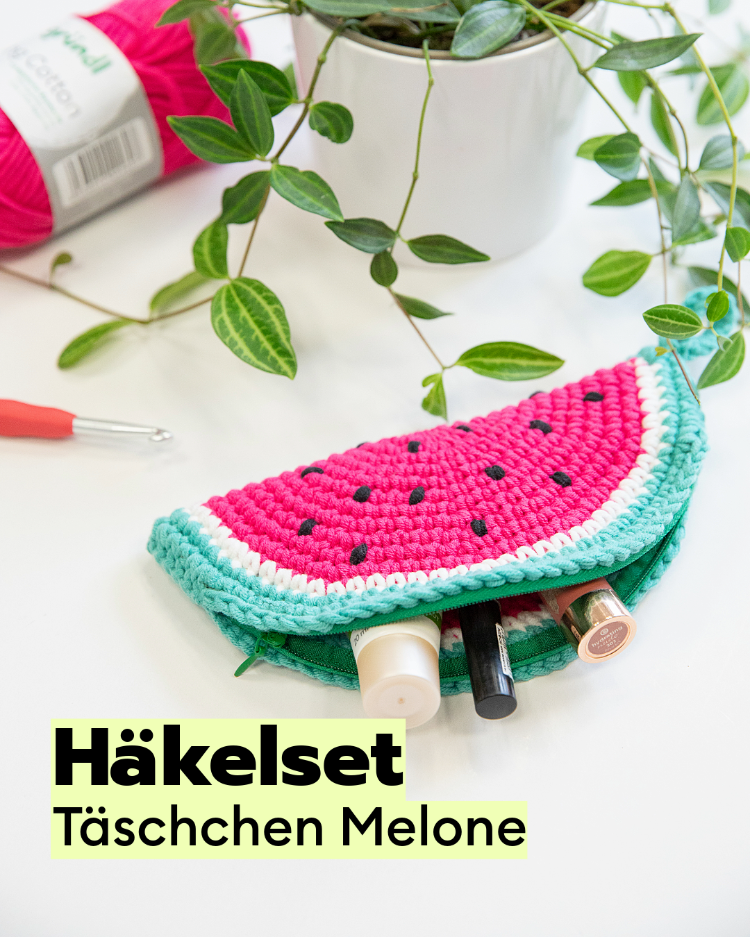 Häkelset Täschchen Melone