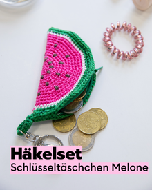 Crochet Kit Watermelon Key Pouch