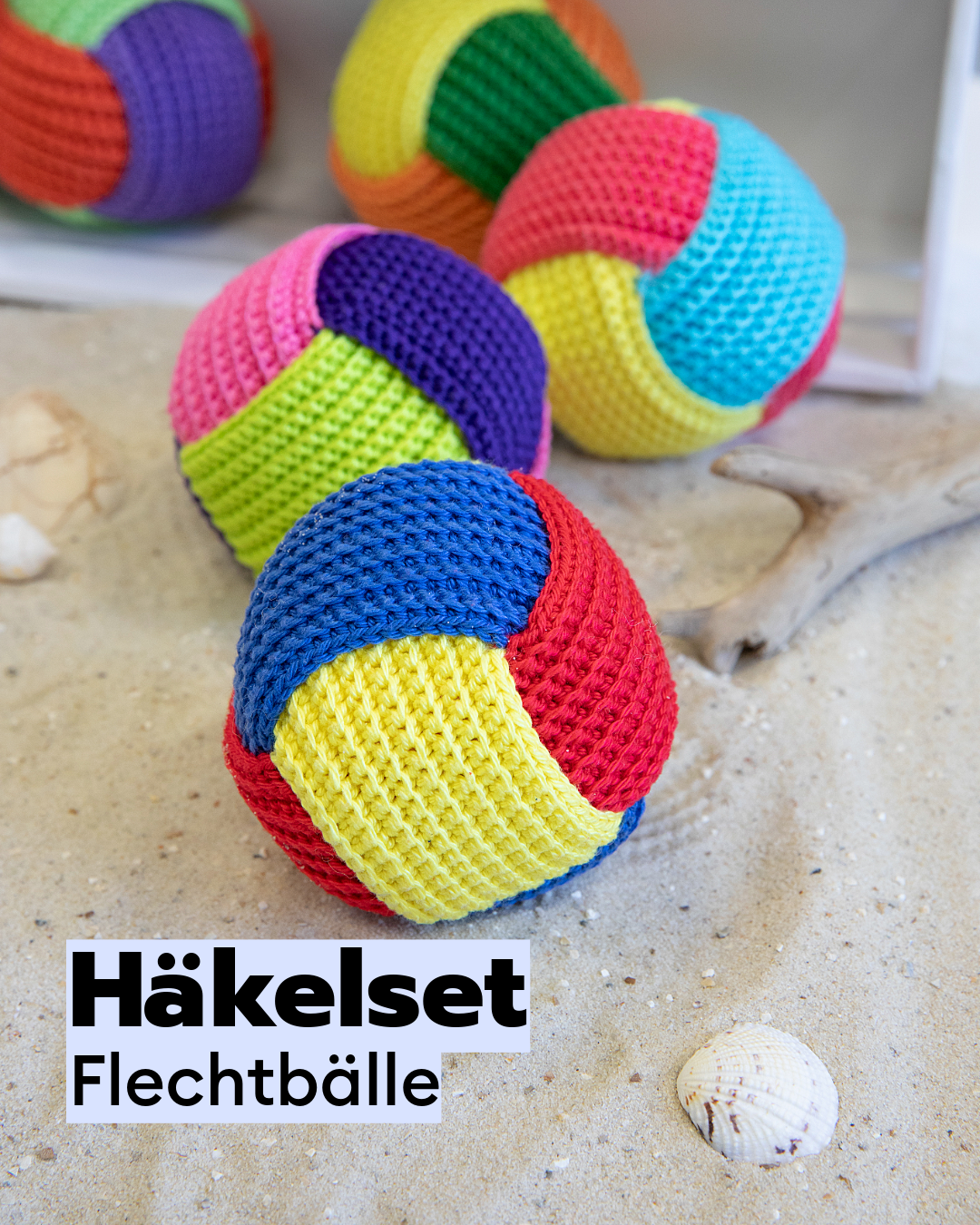 Häkelset Bunte Flechtbälle