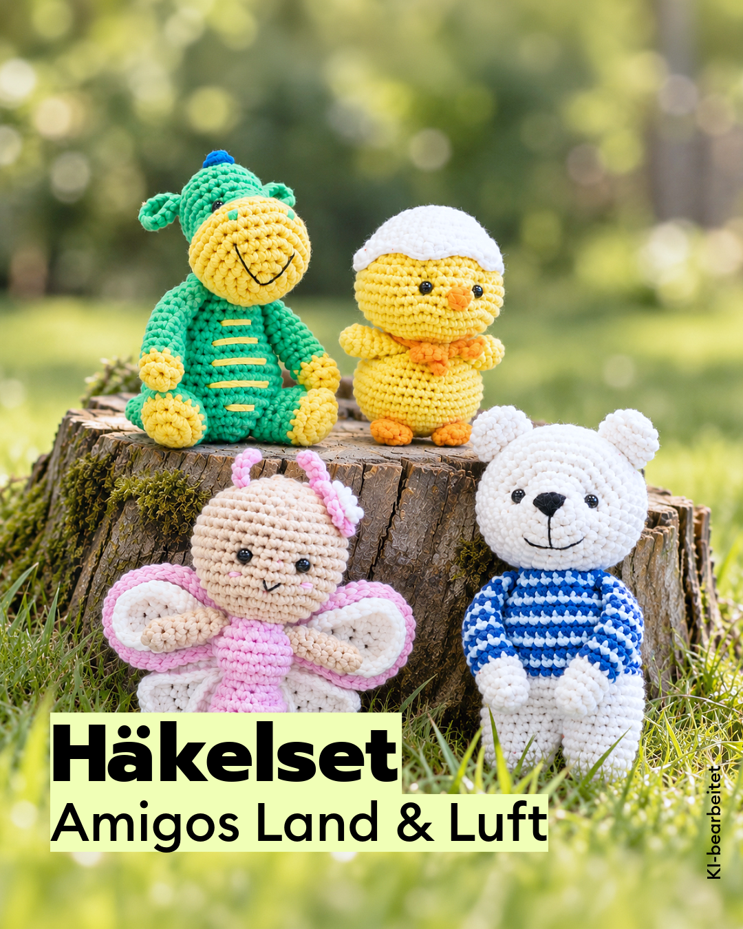 Häkelset Land & Luft AmiGos