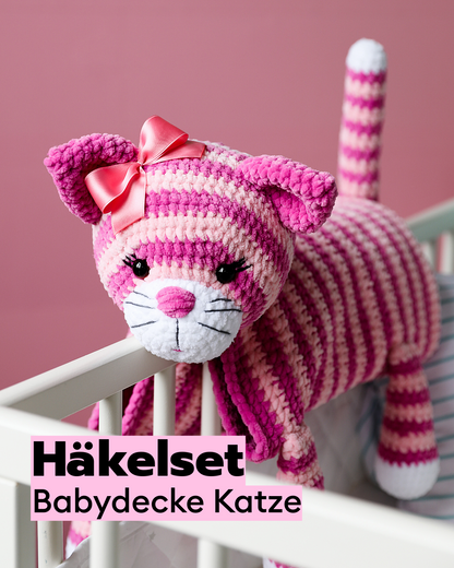Kit de crochet Couverture de bébé Chat