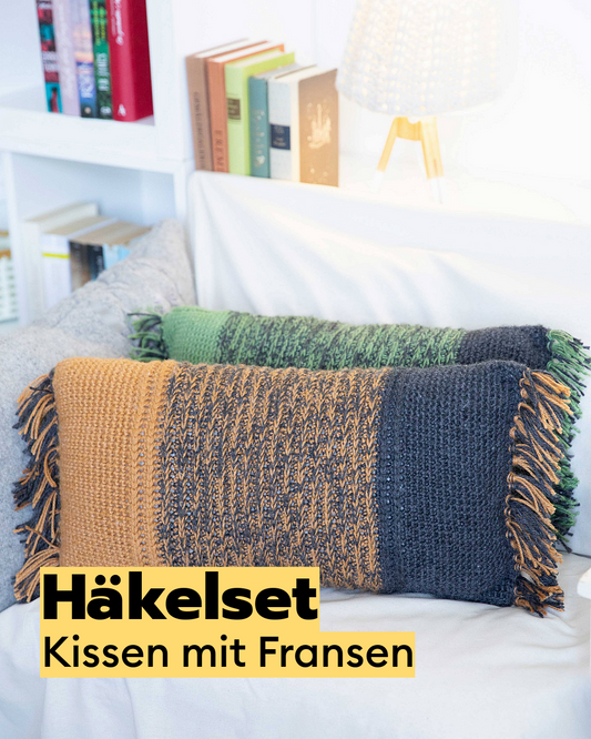 Kit de crochet pour coussin de canapé à franges