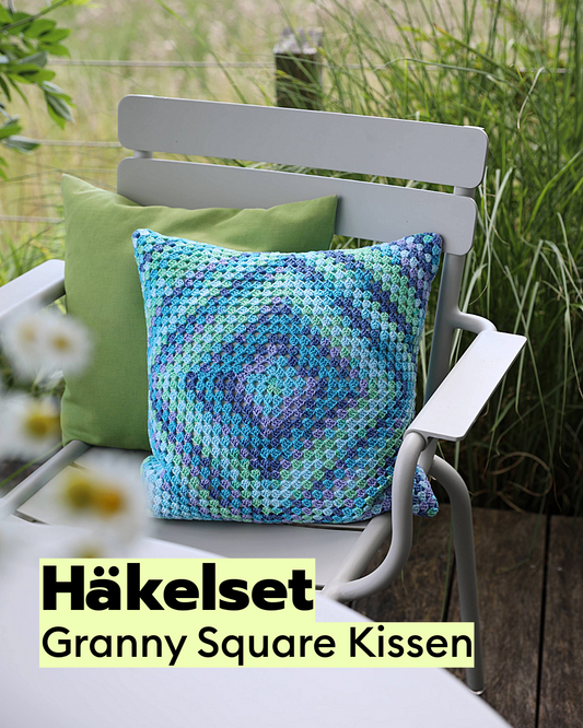 Crochet Granny Square Pillow Kit