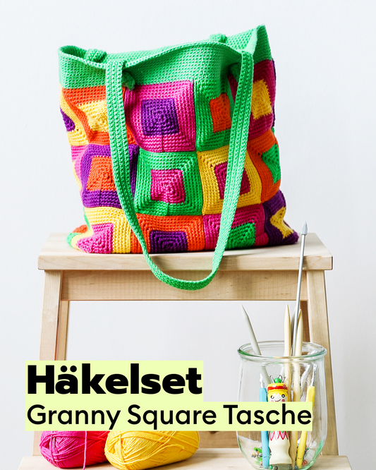 Häkelset Granny Square Tasche