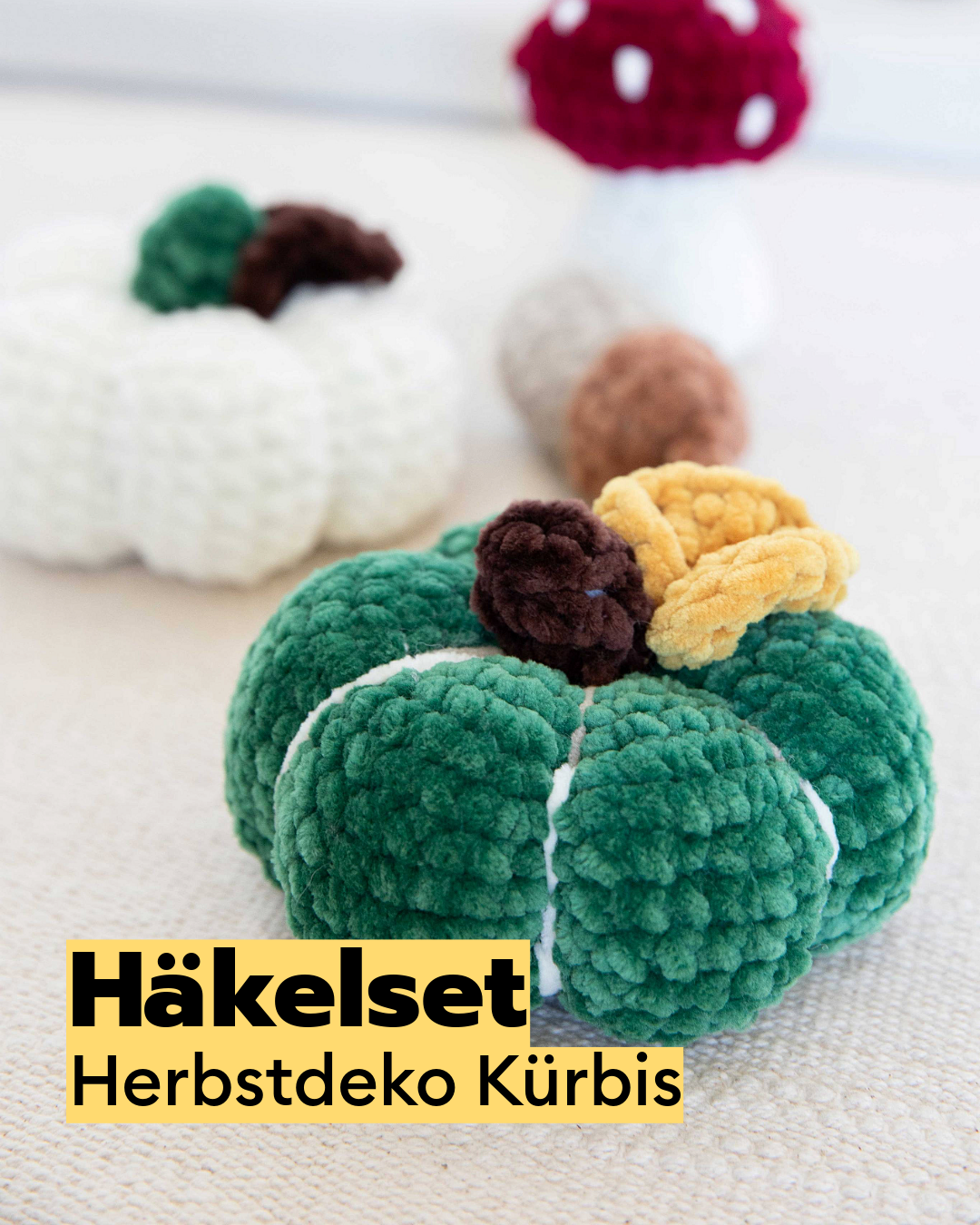 Kit de crochet Décoration d'automne citrouille