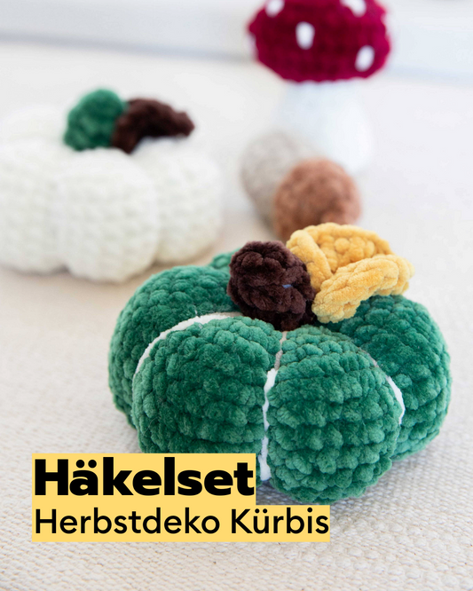 Häkelset Herbstdeko Kürbis