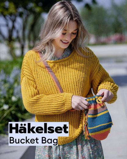 Häkelset Mini Bucket Bag