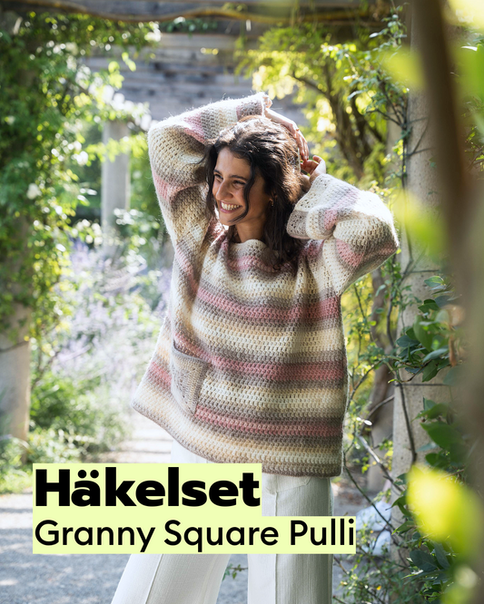 Kit de crochet pull avec des granny squares