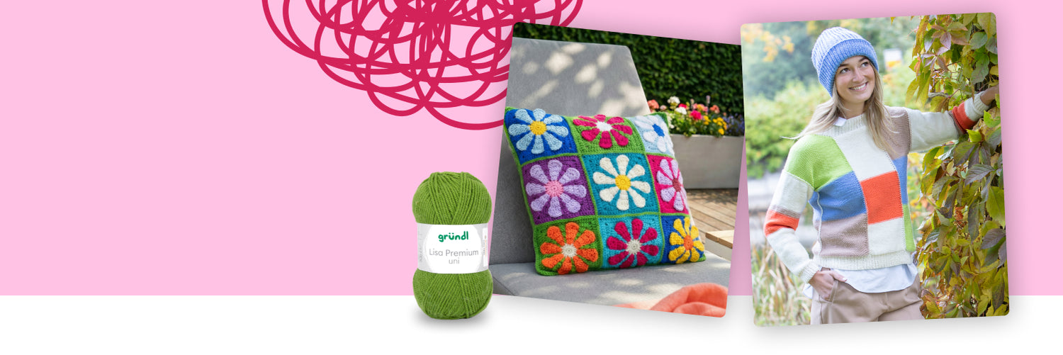 Entdecke pflegeleichte Garne für kuschelige Pullover, Decken, Accessoires und kreative Projekte, die im Alltag einfach Freude machen.