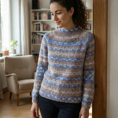 Kit tricot pull raglan Hygge Top-Down