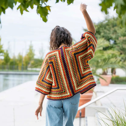 Häkelset Indian Summer Hexagon Cardigan