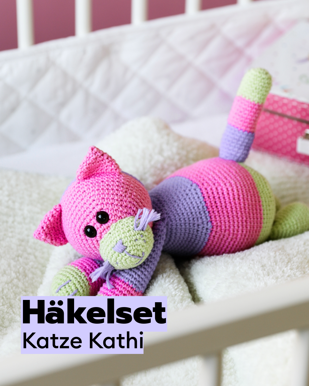 Häkelset Katze Kathi