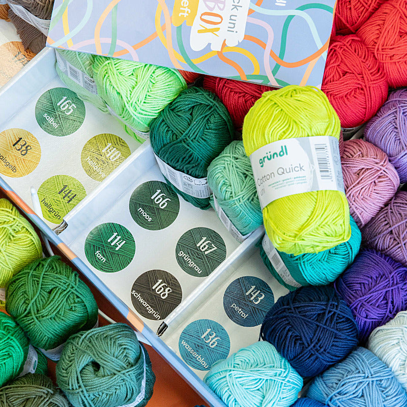 Cotton Quick uni Colourbox - 70 Farben