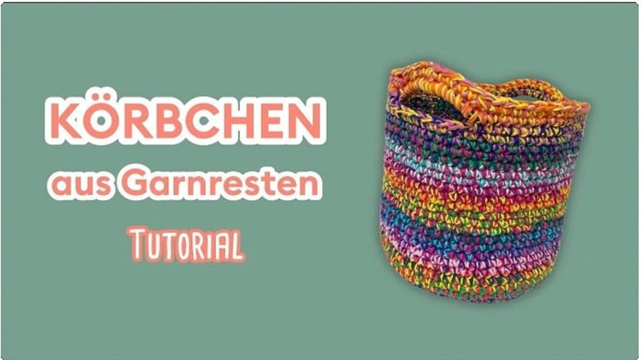 Körbchen aus Garnresten