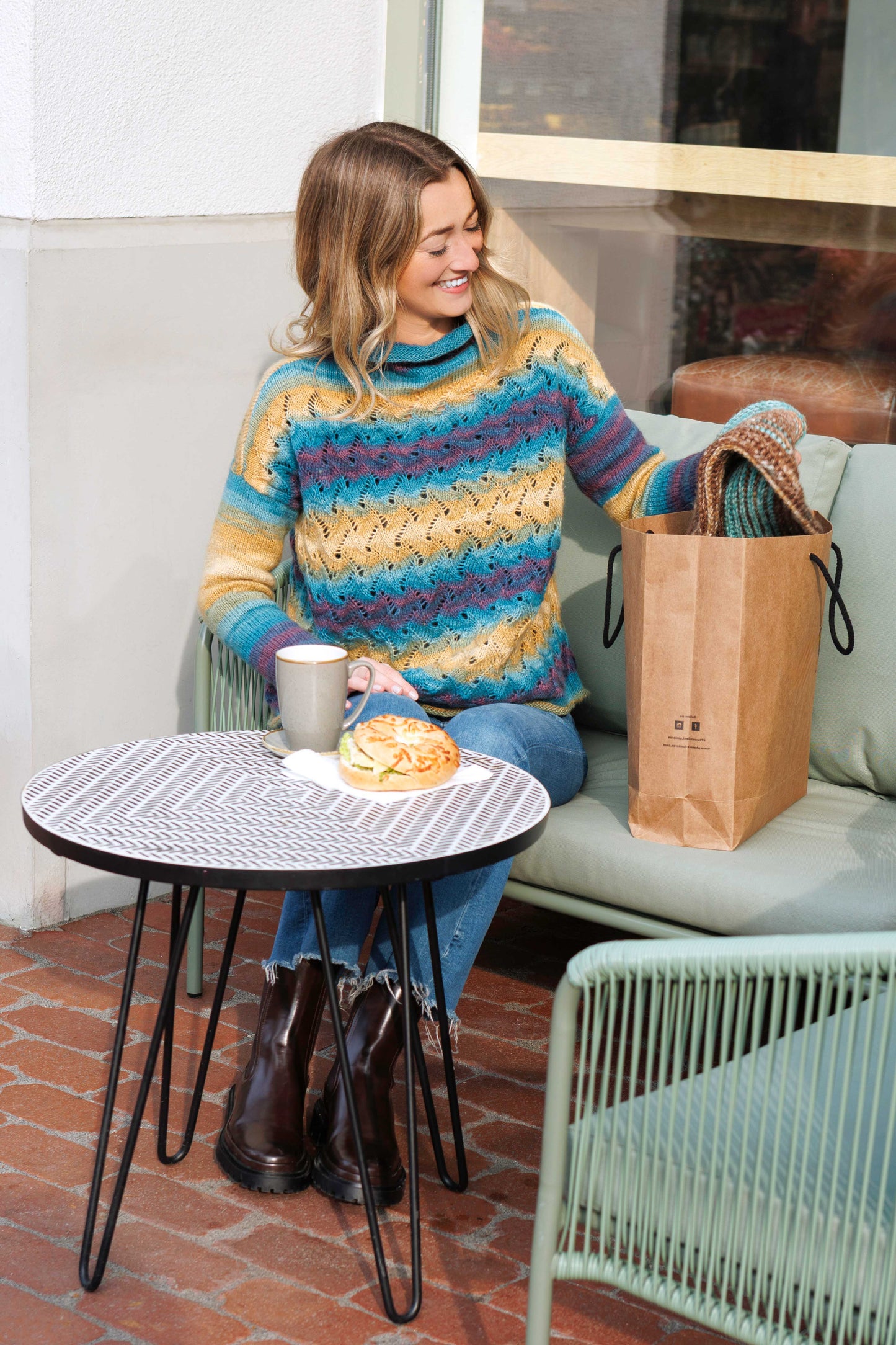 Pulli im Ajourmuster