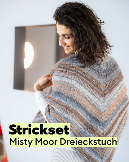 Strickset Misty Moor Dreieckstuch