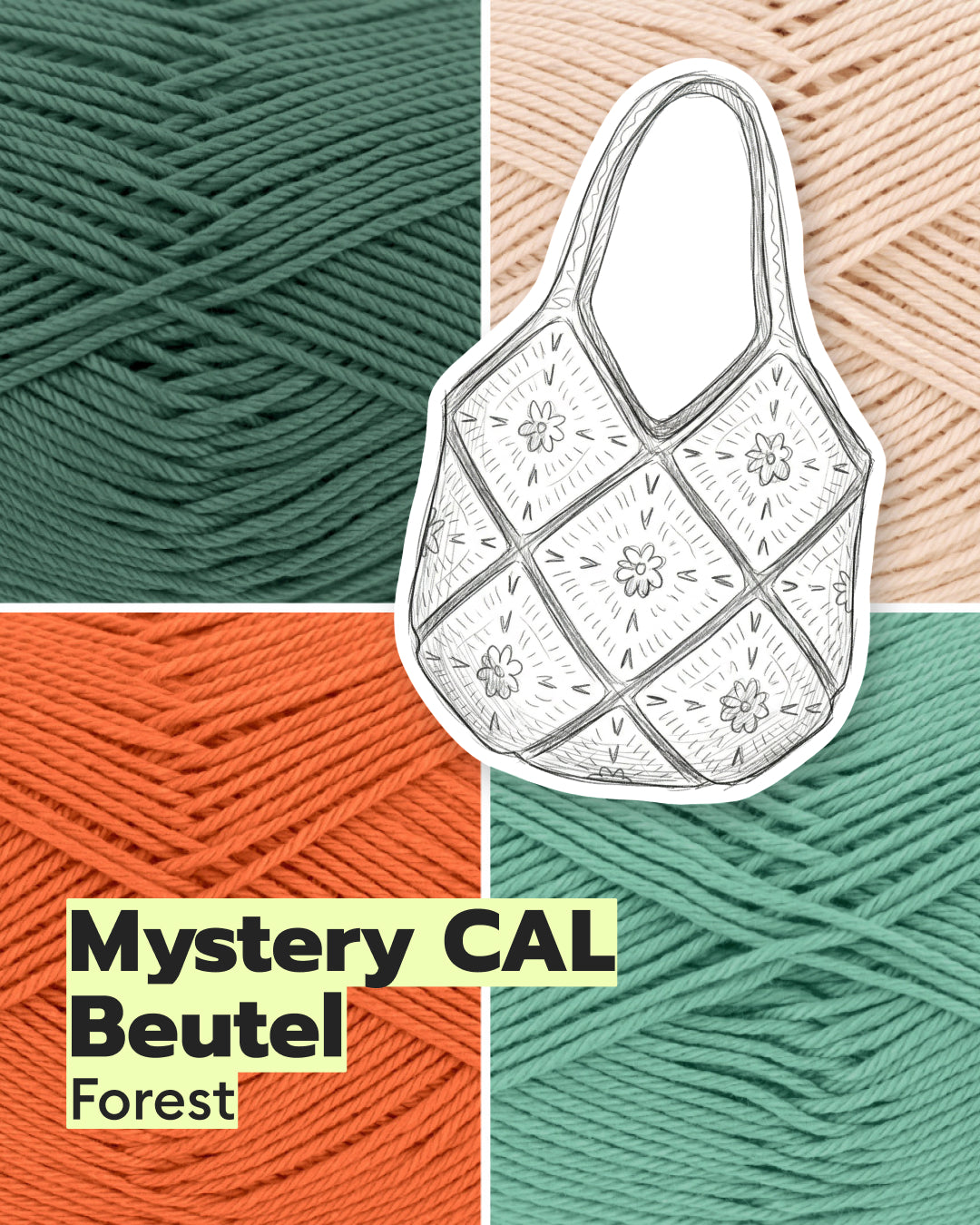 Häkelset Beutel Mystery Crochet Along