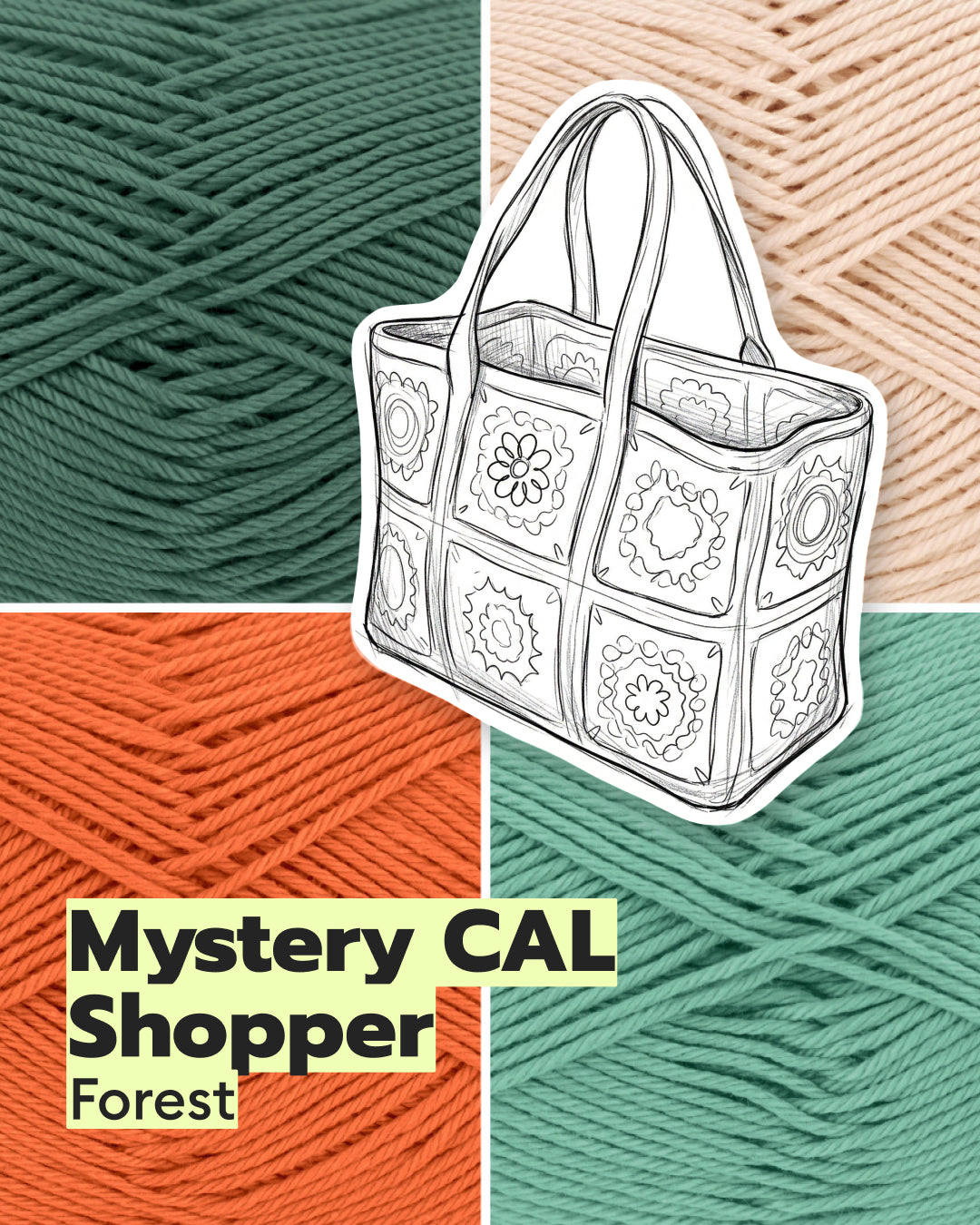 Häkelset Shopper Mystery Crochet Along