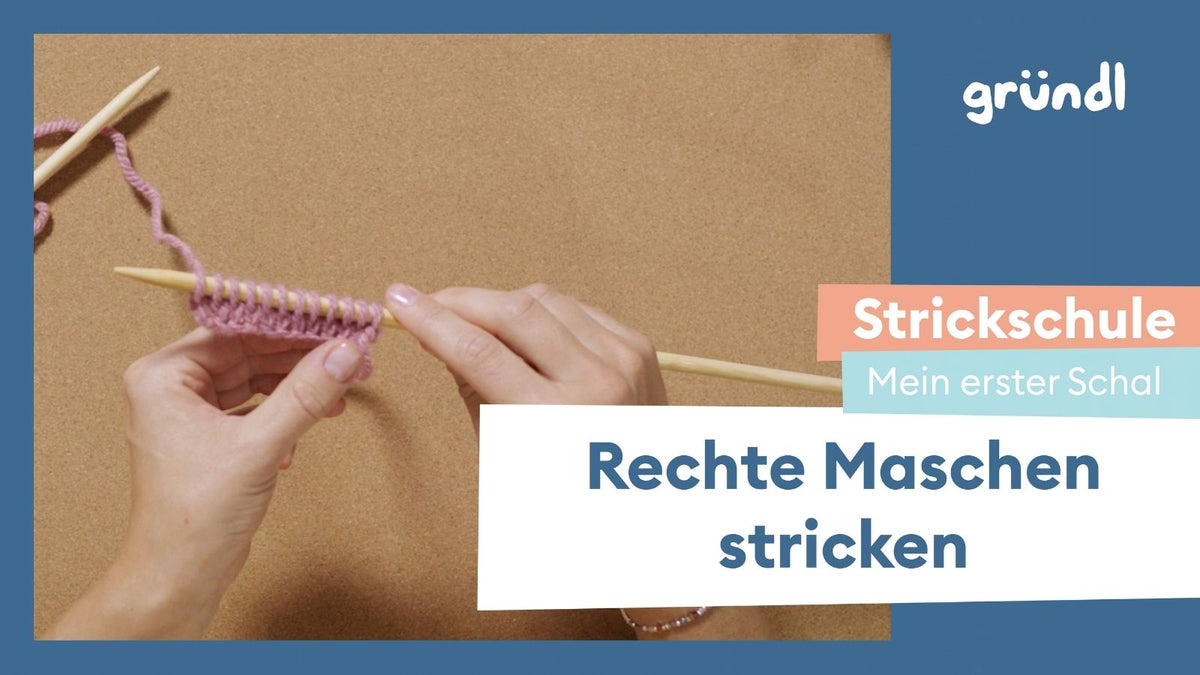 9. Rechte Maschen stricken