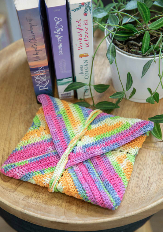 Anleitung Buchhülle Granny Square