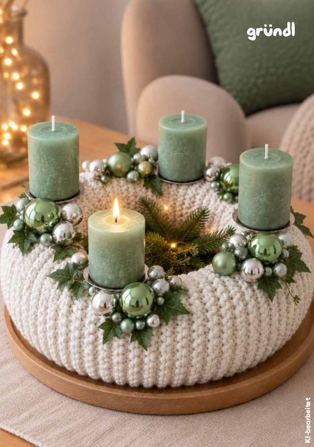 Anleitung Strickset Living Adventskranz