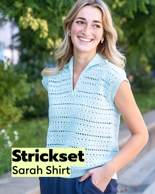 Crochet and Knitting Kit Sarah Shirt made from 100% Cotton