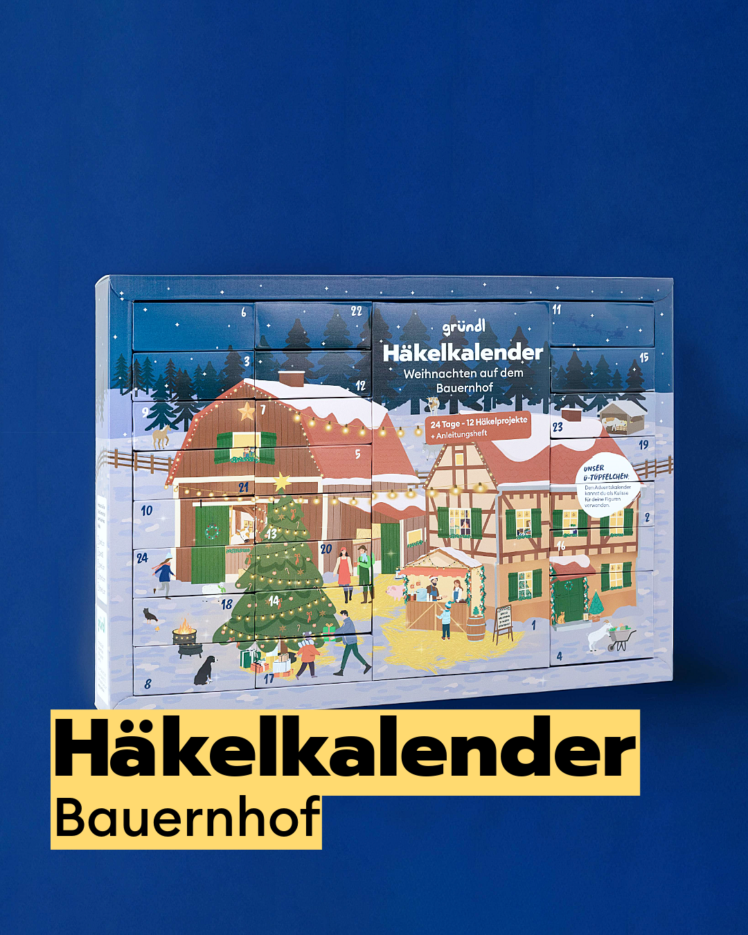 Häkel-Adventskalender Bauernhof