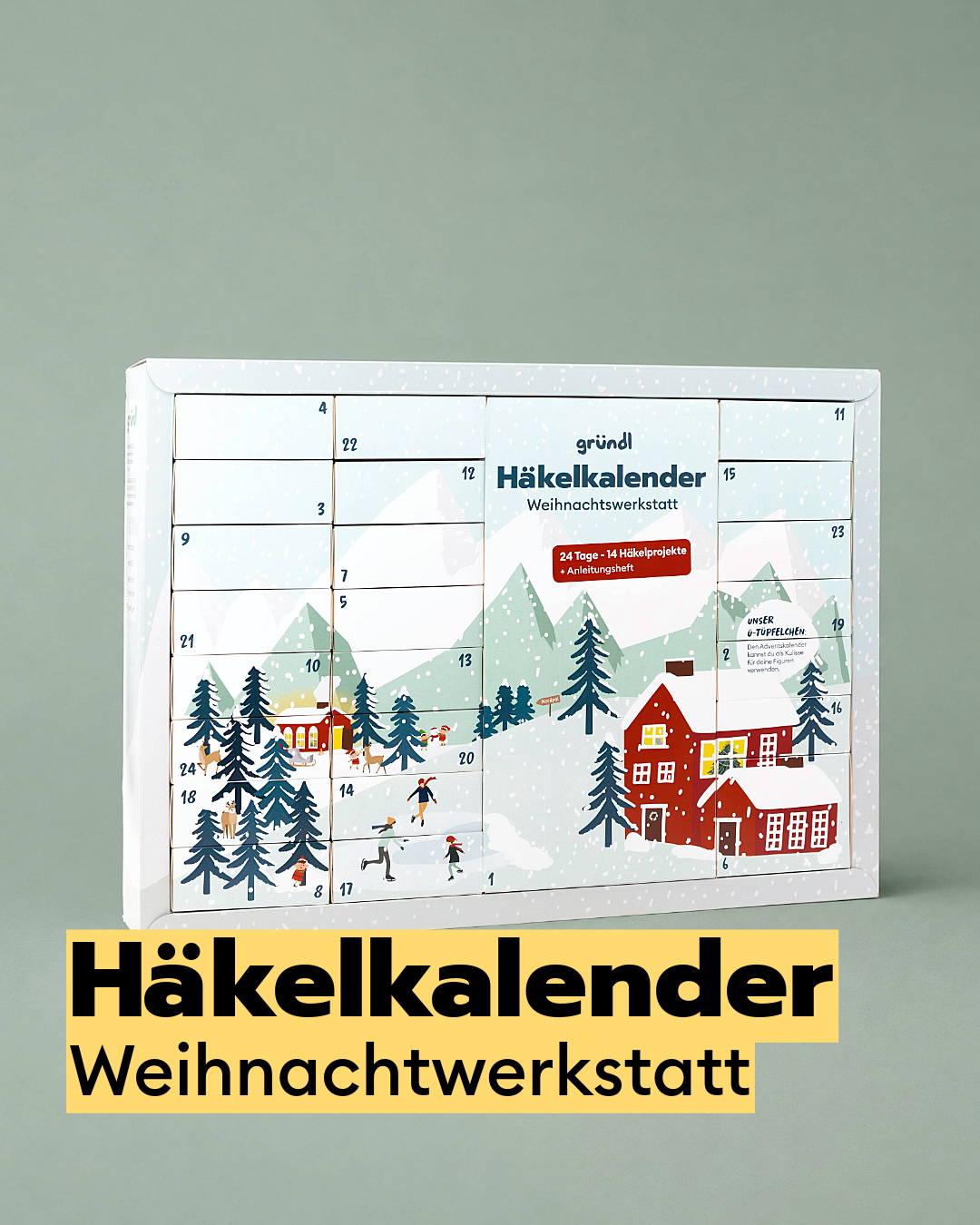 Häkel-Adventskalender Weihnachtswerkstatt