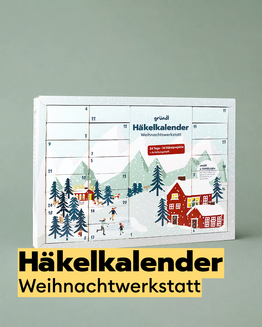 Häkel-Adventskalender Weihnachtswerkstatt