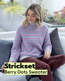 Strickset Berry Dots Raglan Sweater