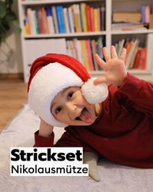 Strickset Nikolausmütze für Kinder