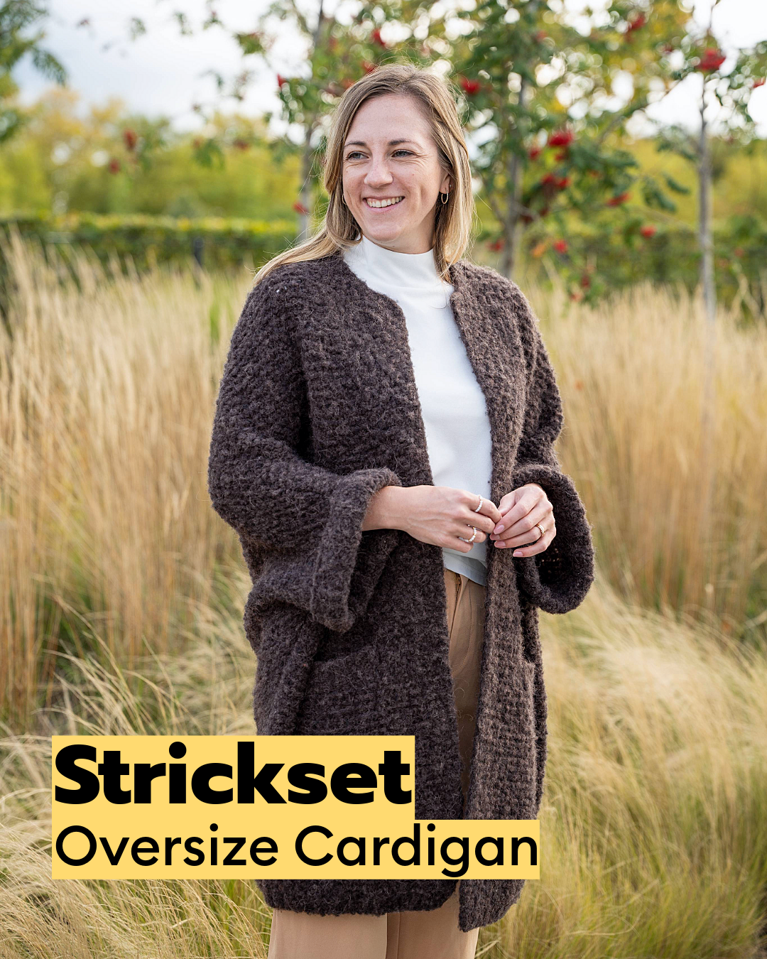 Strickset oversized Cardigan