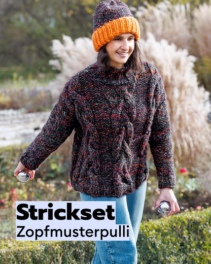 Kit de tricot pull à torsades Alaska
