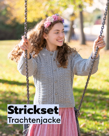 Strickset für Trachtenjacke aus Gründl Tiroler Landwolle