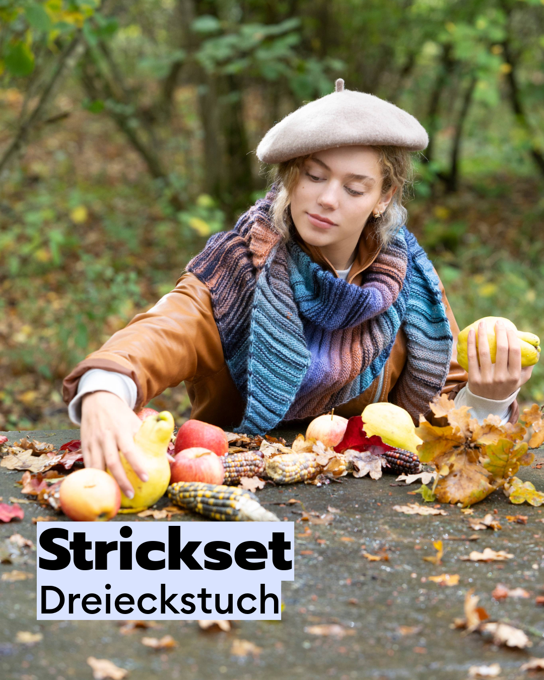 Strickset Dreieckstuch aus Finezza