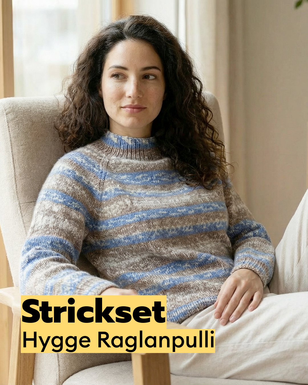 Kit tricot pull raglan Hygge Top-Down