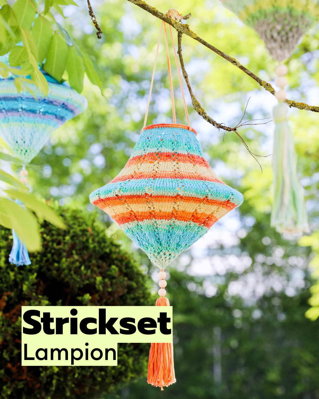 Knitting set lantern
