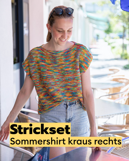 Strickset Sommershirt kraus rechts