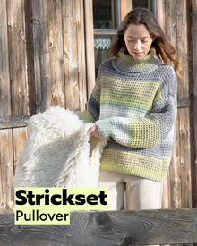 Strickset Pullover mit Hebemaschenmuster