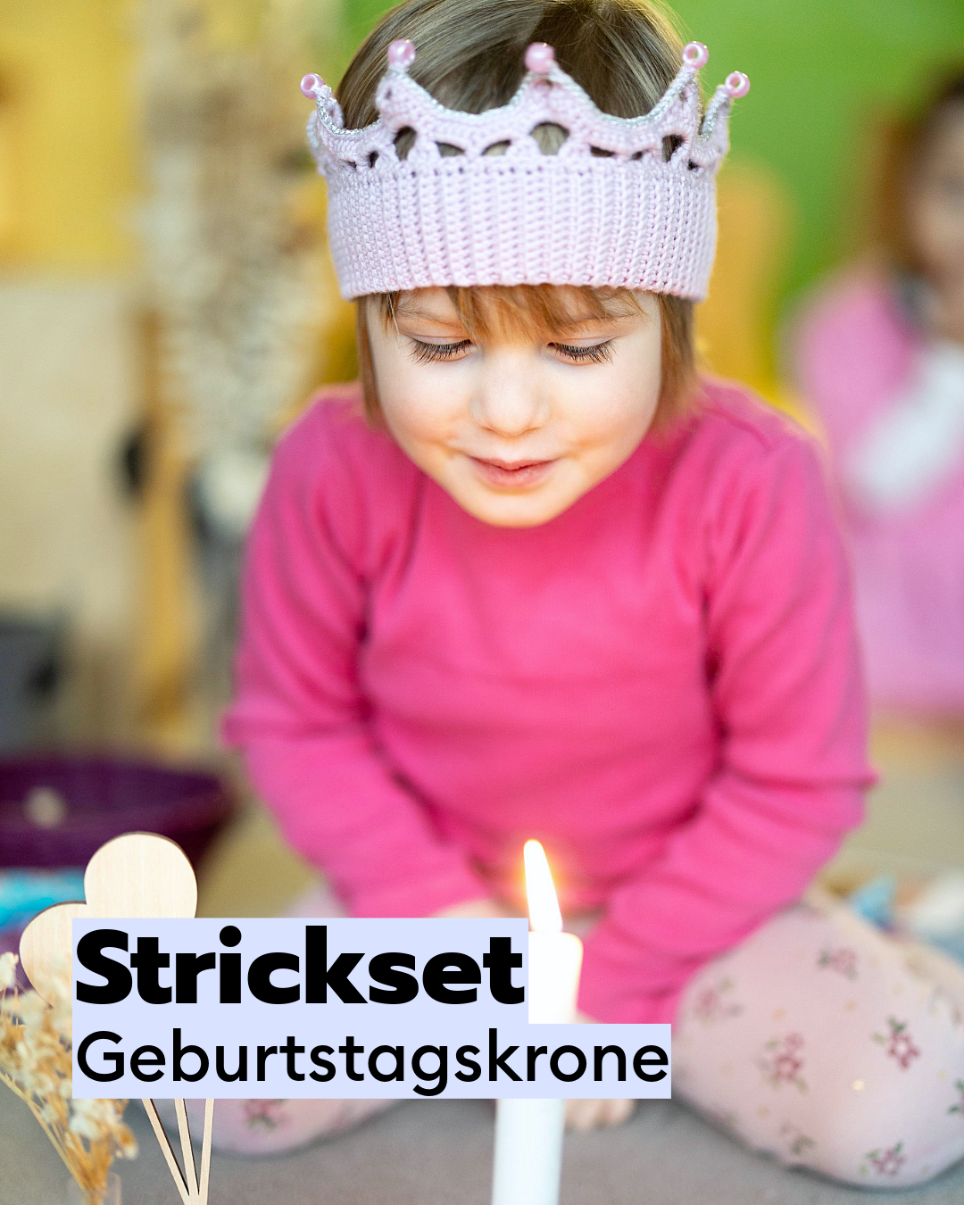 Häkelset Geburtstagskronen